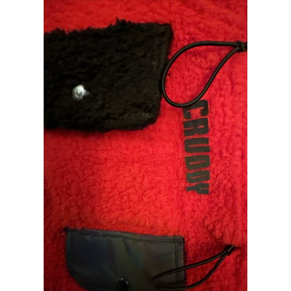 CS Cruddy Sport Sherpa Streetwear Shorts Pockets TikTok Red Black Sz M - Picture 2 of 13